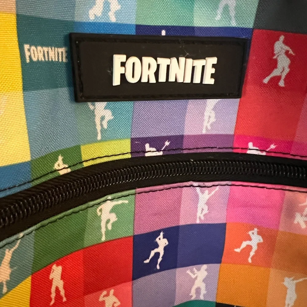 FORTNITE Classic Amplify‎ Backpack Colorful with Pockets & Adjustable Straps